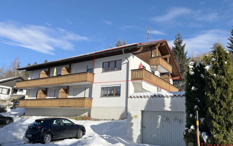 Ansicht Wohnung markiert